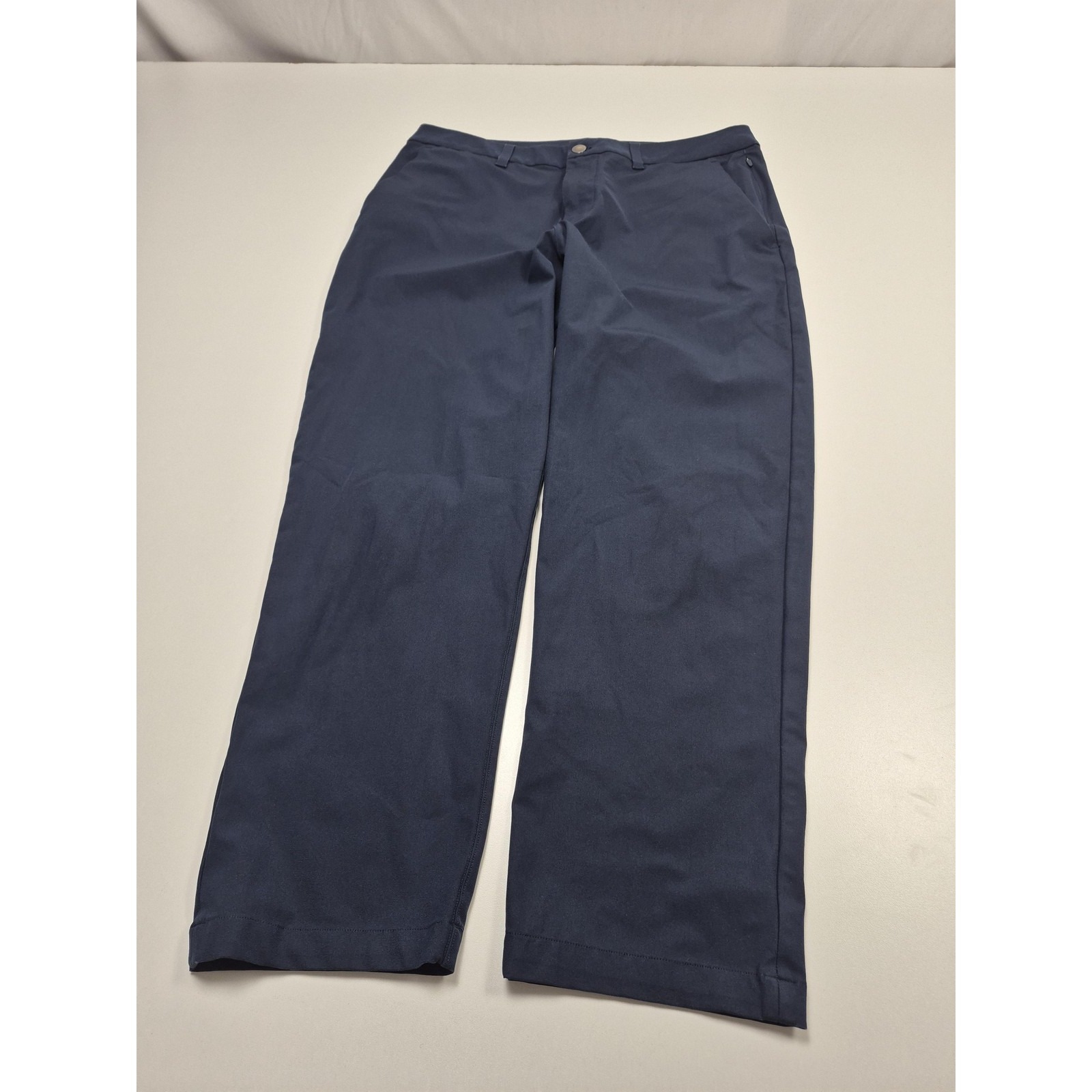 Lululemon Abc Trouser Navy Blue Classic Fit Pants # Lm5a05s Mens 33x28